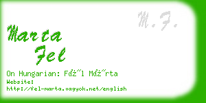 marta fel business card